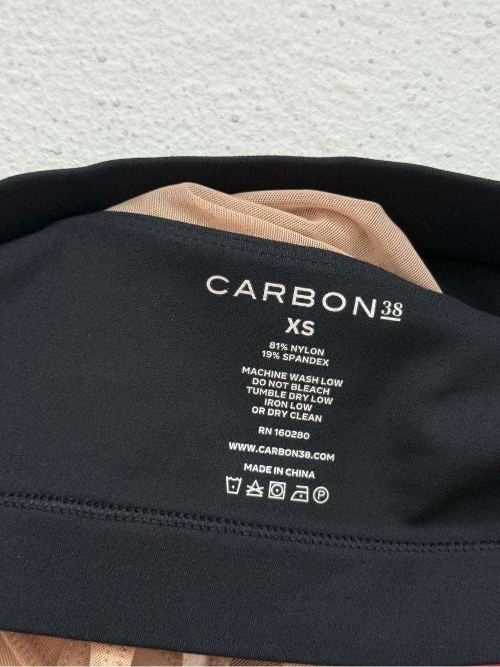 NWT Carbon38 Mesh Racerback Bra | XS - Picture 6 of 8